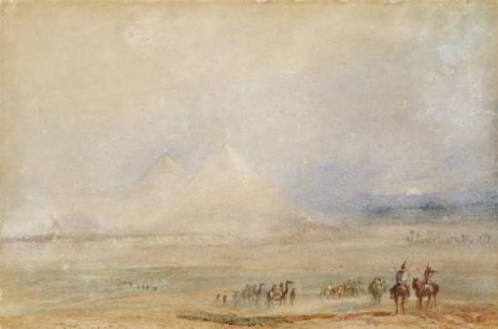 Turner: Pyramids at Gizeh 1832